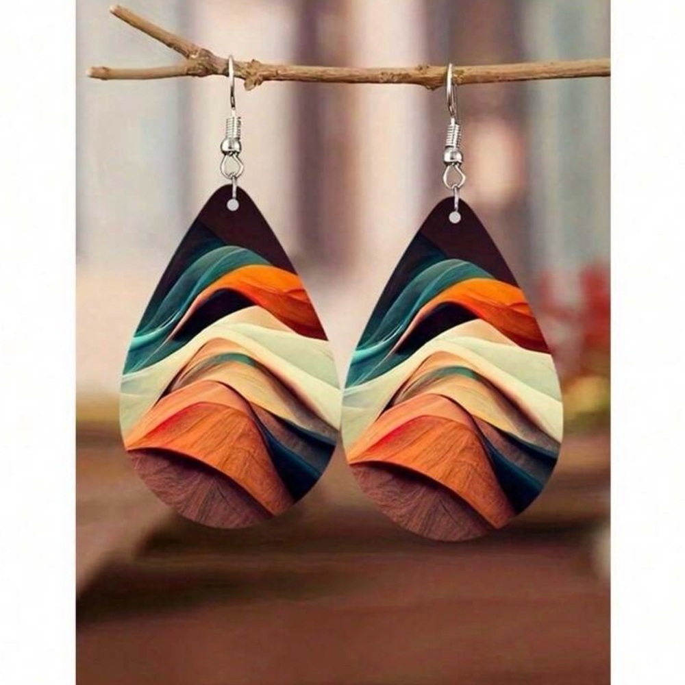 Colorful Teardrop Earrings